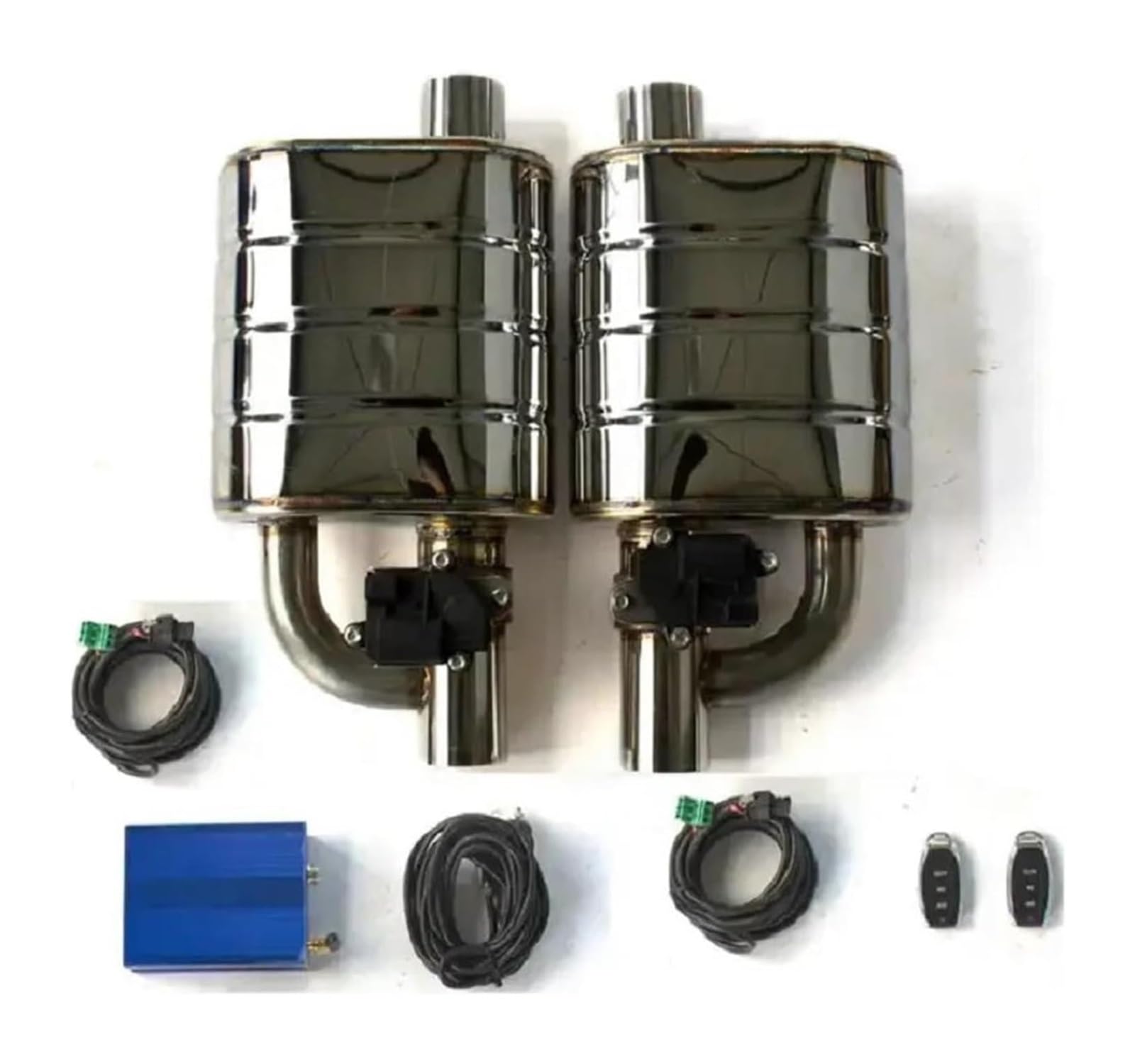 Auspuffblende Auspuff Schalldämpfer Elektrische 51/63/70/76mm Ventil Schalldämpfer Ausschnitt Mit Fernbedienung System 1 In 2(2.75inch set) von FAHBSTR