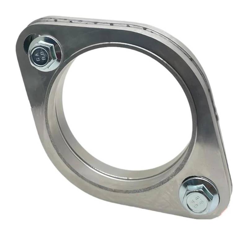 Auspuffblende Auto Auspuff Schalldämpfer Flansch Joint Kit Universal 2 Löcher 304 Edelstahl 51MM 63MM 76MM(2.13 inch 54) von FAHBSTR