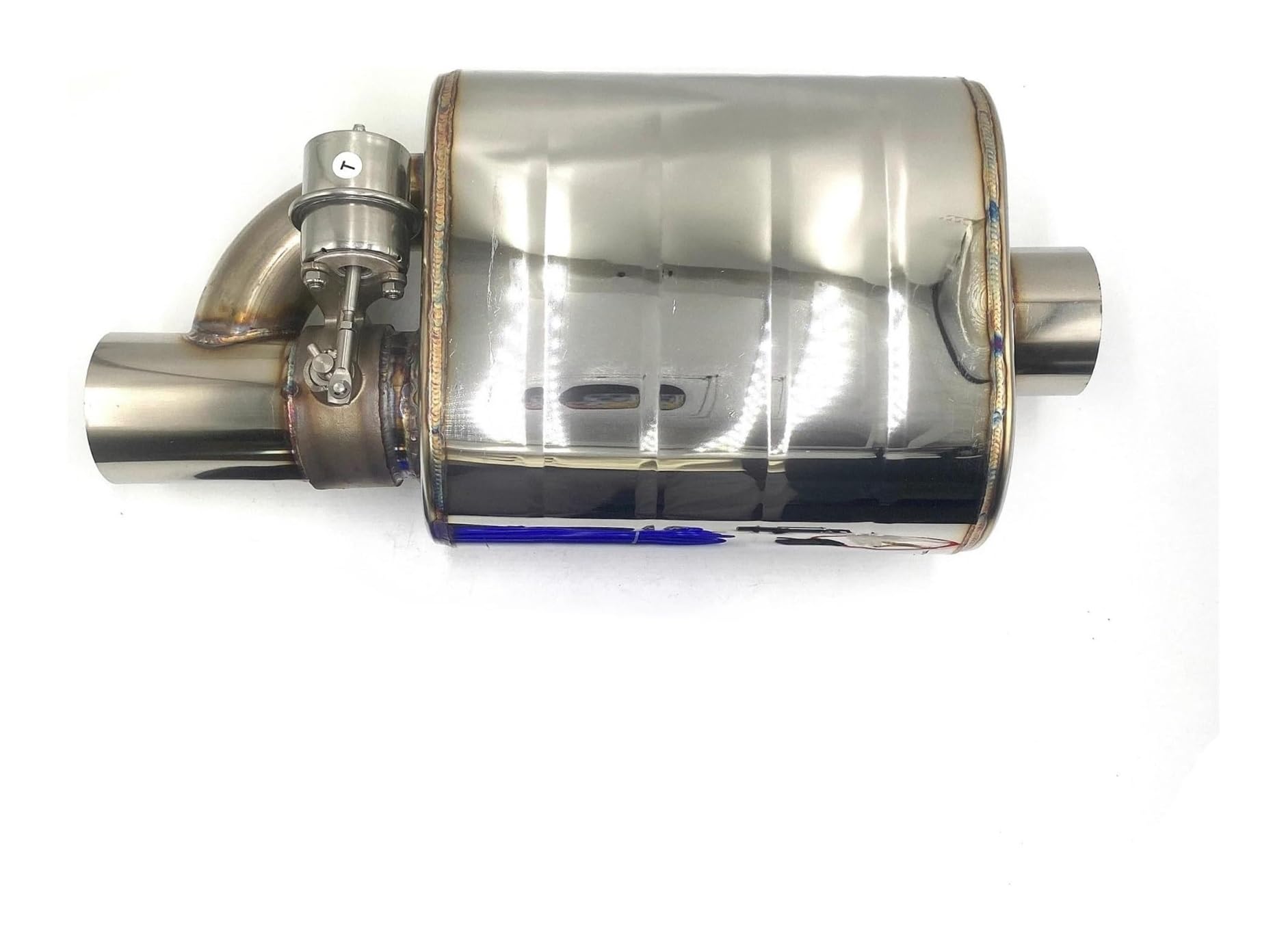 Auspuffblende Auto Auspuff System Vakuum Ventil Control Rohr Kit Variable Schalldämpfer Edelstahl Universal 51/63/76MM(76MM Right A) von FAHBSTR