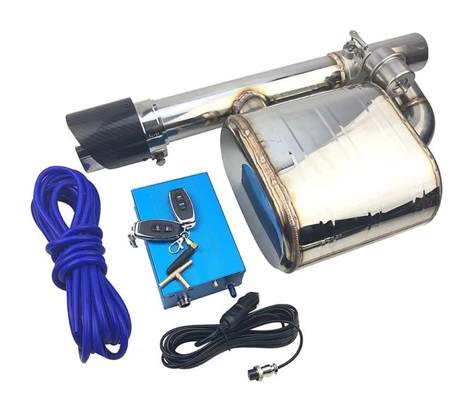 Auspuffblende Auto Auspuff Ventil Schalldämpfer 51mm 63mm70mm76mm Elektrische AK Schwanz Kehle Control(76mm A) von FAHBSTR