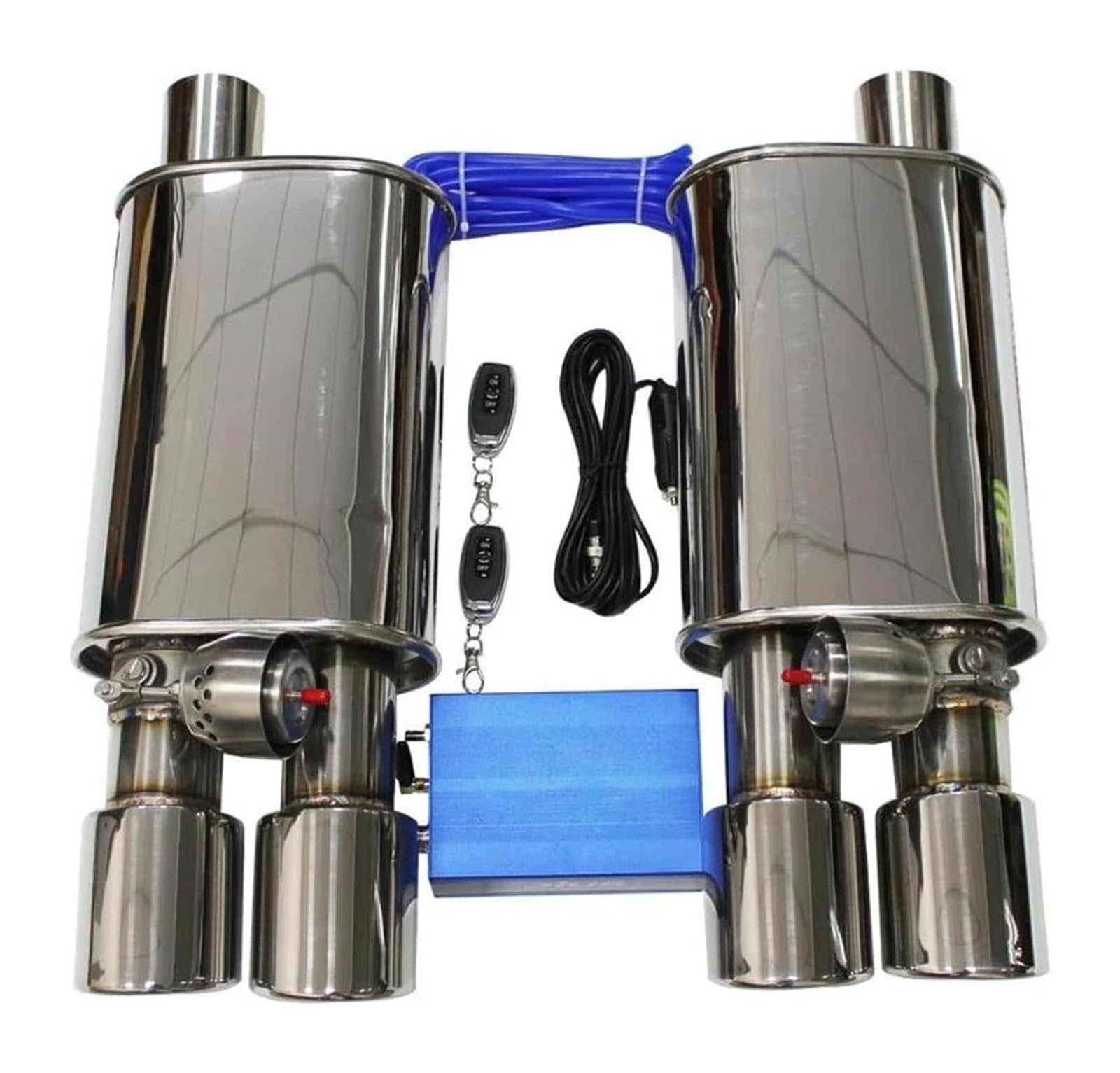 Auspuffblende Auto Auspuffanlage Vakuumventil Steuerrohrsatz Variabler Schalldämpfer Edelstahl Universal 51 63 76MM 1 Bis 2 Stück(51MM C) von FAHBSTR