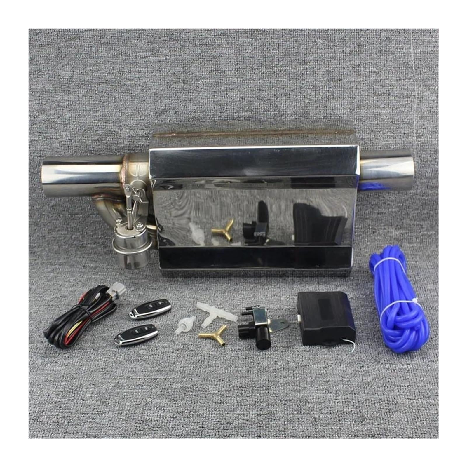 Auspuffblende Auto Auspuffrohr Modifiziert Sport Soundventil Schalldämpfer Controller Edelstahl Universell Innendurchmesser 51 Mm 63 Mm 70 Mm 76 Mm(76mm B) von FAHBSTR