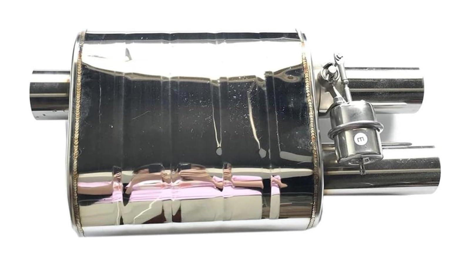 Auspuffblende Auto Auspuffrohr Vakuumpumpe Schalldämpfer Mit Variablem Ventil Fernbedienung, Edelstahl Universell ID 51 Mm 63 Mm 76 Mm(63MM Muffler) von FAHBSTR