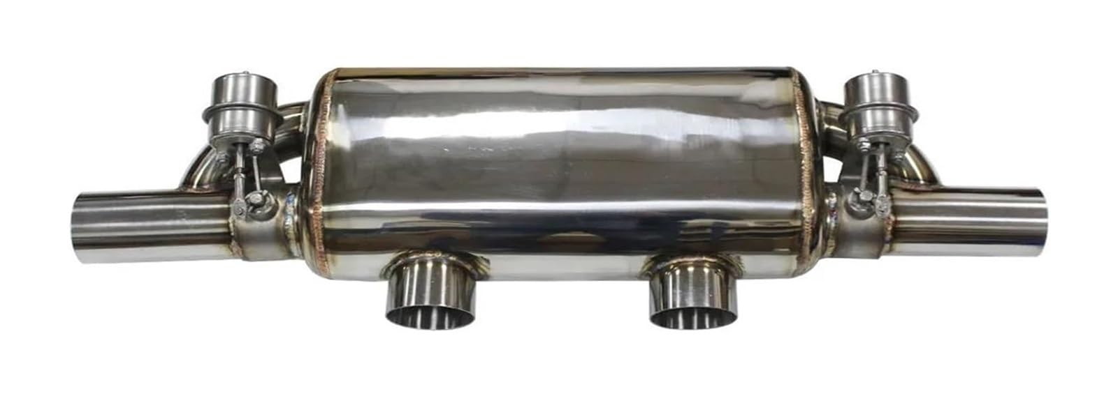 Auspuffblende Auto Vakuumpumpe Schalldämpfer Mit Variablem Ventil Fernbedienung Edelstahl Universell T-Form Zwei Eingänge Zwei Ausgänge 63 Mm(63MM) von FAHBSTR