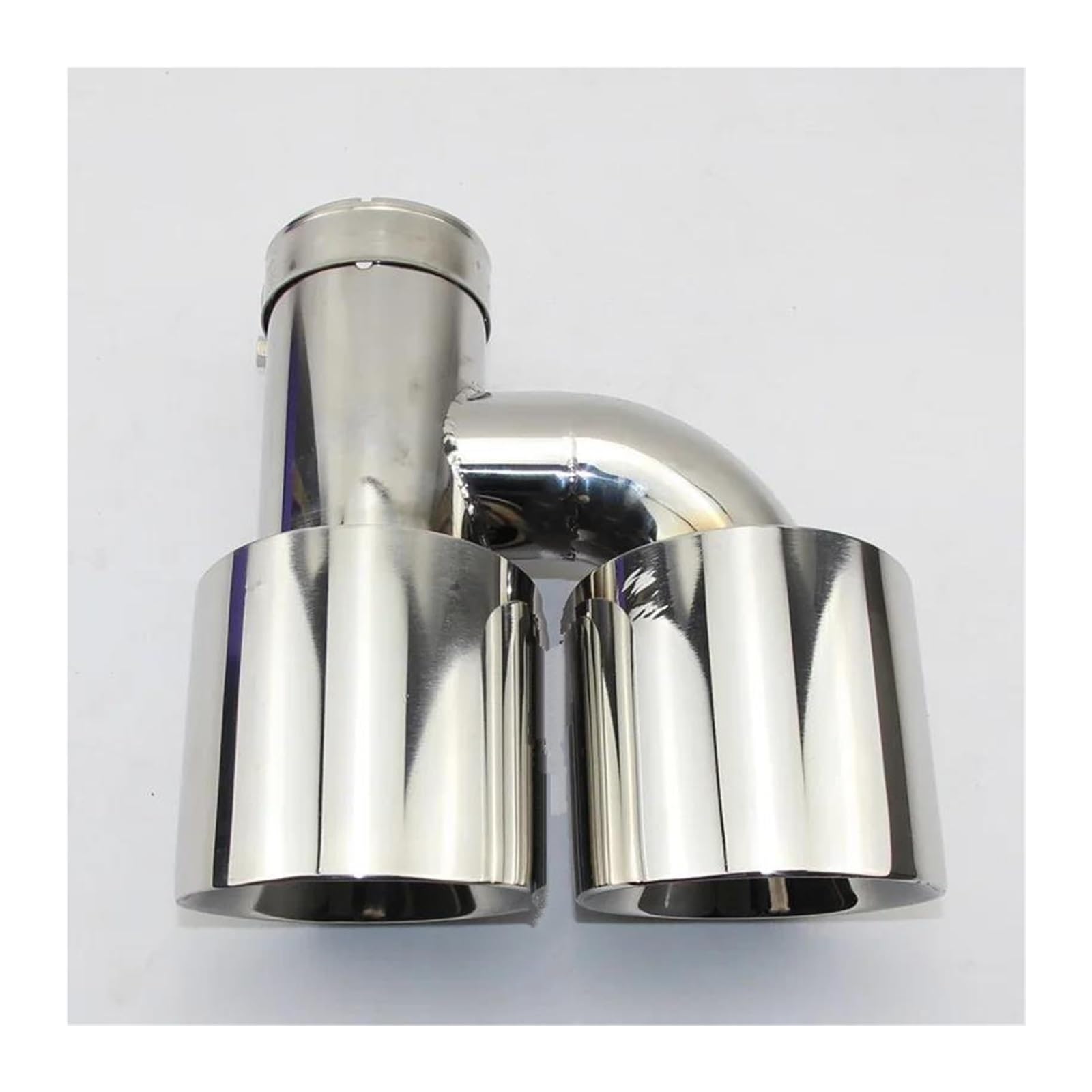 Auspuffblende Autozubehör Edelstahl H-Typ Doppelauslass 101 Mm 114 Mm Gerades Seitenauspuffrohr Endrohr(66mm out 114mm) von FAHBSTR