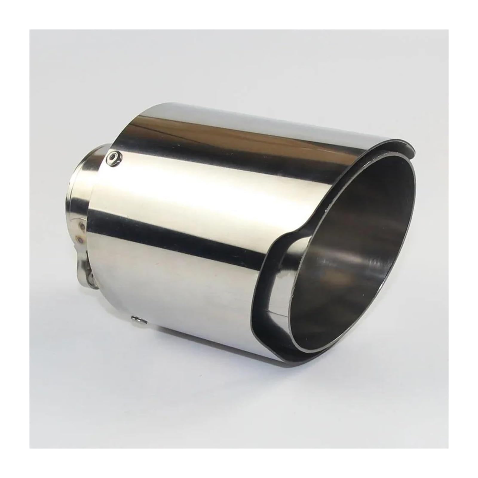 Auspuffblende Autozubehör Edelstahl Universal Auspuffanlage Endrohr Spitze Schalldämpfer(57mm out 76mm) von FAHBSTR