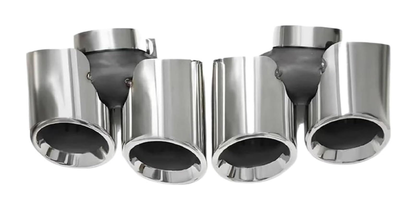 Auspuffblende Für 911 2011 2012 2013-2018 Auspuffspitzen Quadratisches Endrohr Upgrade Rundes Vierfach Düsensystem Aus Edelstahl(2011 to 2015 Silver) von FAHBSTR