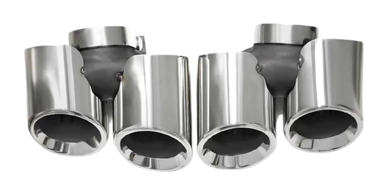 Auspuffblende Für 911 2011 2012 2013-2018 Auspuffspitzen Quadratisches Endrohr Upgrade Rundes Vierfach Düsensystem Aus Edelstahl(2011 to 2015 Silver) von FAHBSTR