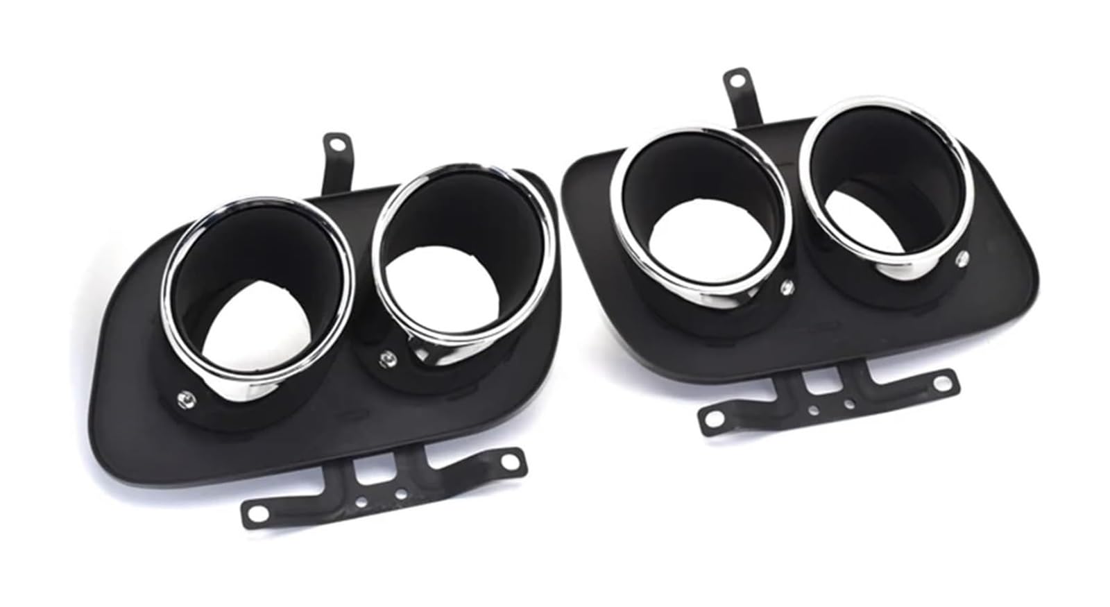 Auspuffblende Für 992 Für Carrera 2/4 /S /4S Quad Auto Auspuff 304 Edelstahl Schalldämpfer Spitze Endrohr System Düse(Silber) von FAHBSTR