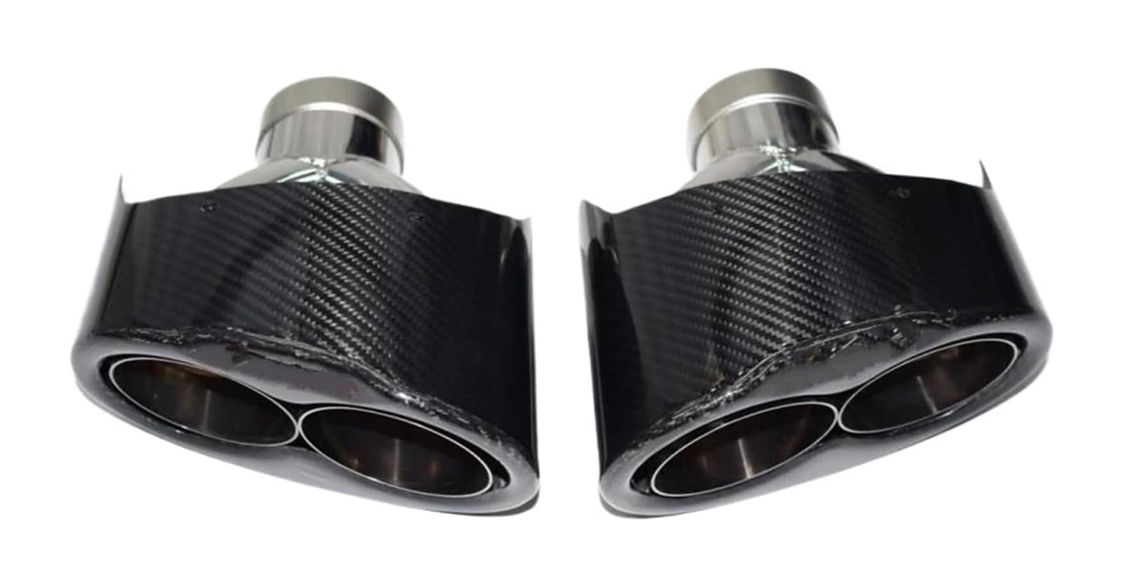 Auspuffblende Für A Series Für S Series Für RS Series Auspuffrohr Aus Modifiziertem Kohlenstofffaser Endrohrdüse Schalldämpfer(Black 1) von FAHBSTR