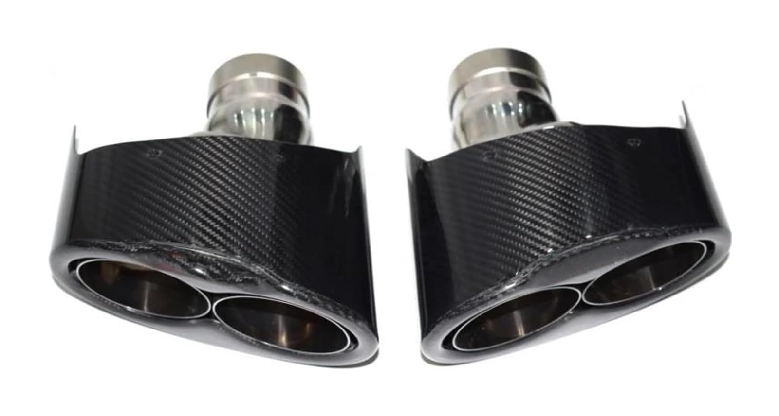 Auspuffblende Für A Series Für S Series Für RS Series Auspuffrohr Aus Modifiziertem Kohlenstofffaser Endrohrdüse Schalldämpfer(Black 3) von FAHBSTR
