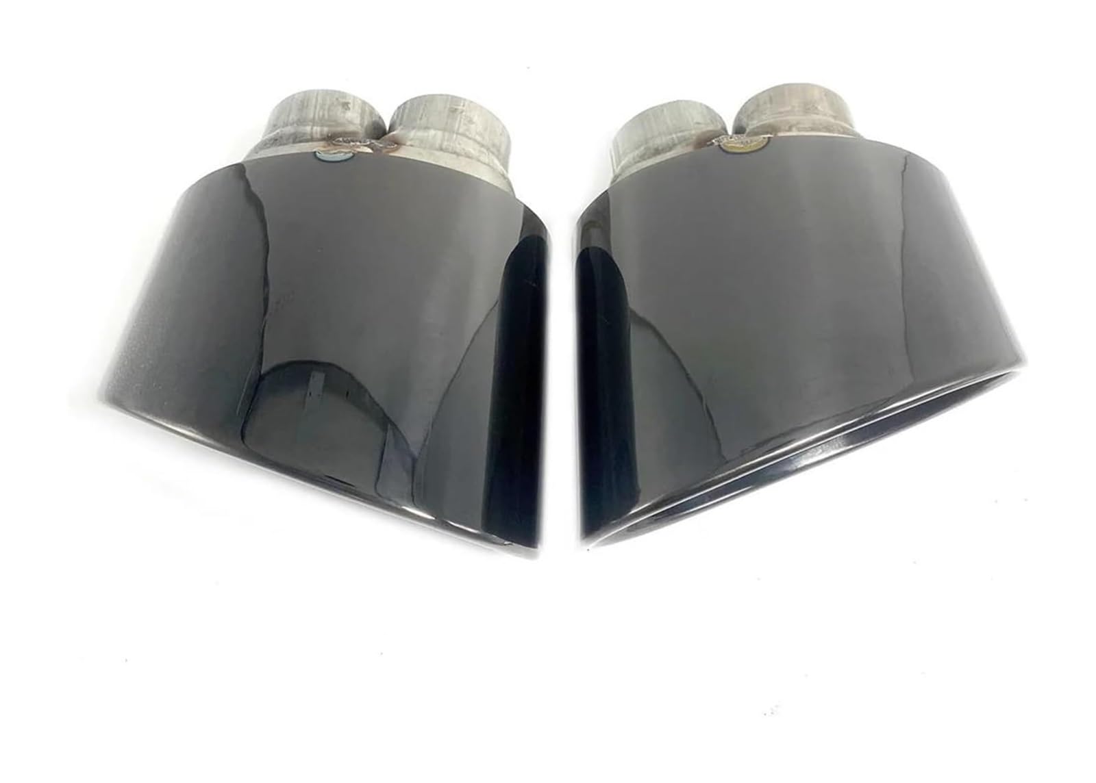 Auspuffblende Für A4 A5 A6 A7 BIS RS4 RS5 RS6 RS7 Auto Auspuffblende Schalldämpfer Endrohr 304 Edelstahl 1 Paar(Schwarz) von FAHBSTR
