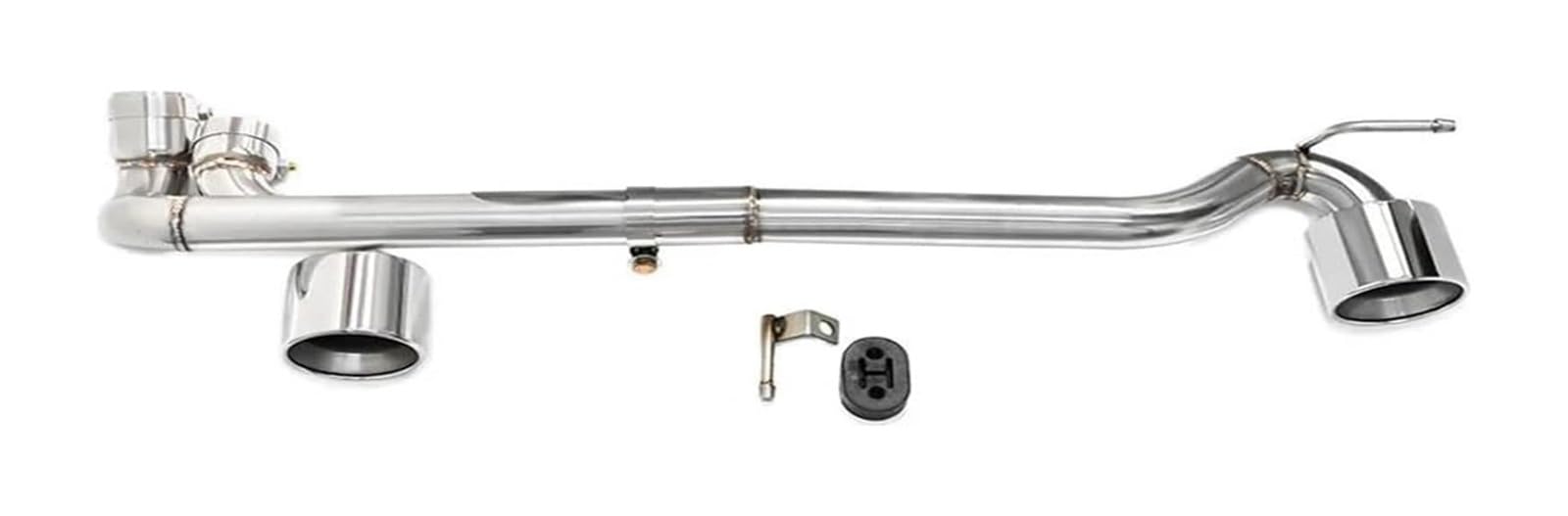 Auspuffblende Für B&MW 3er 320i 325i 330i E90 E92 Auspuff Für MT Stoßstange Dual Exit Endrohr Schalldämpfersystem(Silver B) von FAHBSTR