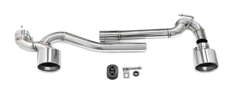 Auspuffblende Für B&MW 3er 320i 325i 330i E90 E92 Auspuff Für MT Stoßstange Dual Exit Endrohr Schalldämpfersystem(Silver a) von FAHBSTR
