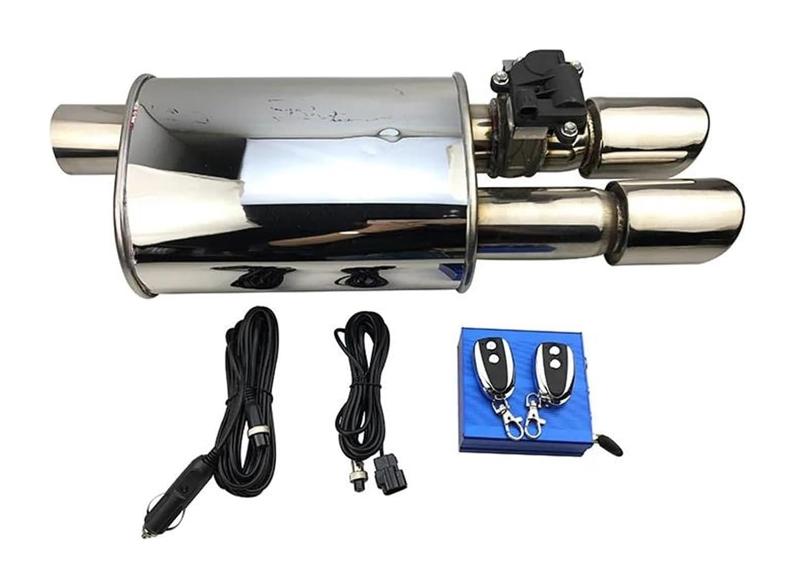Auspuffblende Für B&MW E46 E60 E90 Autozubehör Auspuffrohr Schalldämpfer Elektrisches Ventil Schalldämpfer Schwanz(Right 63mm) von FAHBSTR