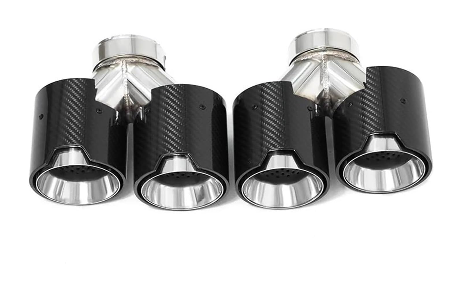 Auspuffblende Für B&MW F10 F11 535d 535i 640i 640d Bis G30 G31 Quad Carbon Fiber Auspuff Tipp Auto System Düse Schwanz Rohr(Carbon Fiber C) von FAHBSTR