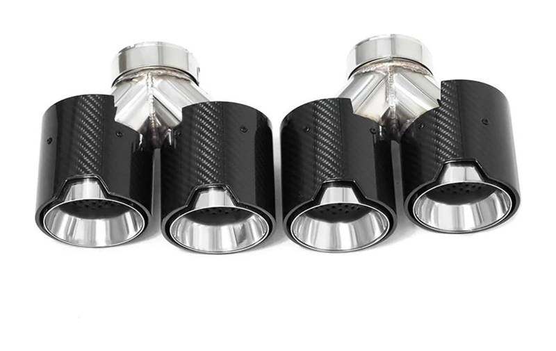 Auspuffblende Für B&MW F10 F11 535d 535i 640i 640d Bis G30 G31 Quad Carbon Fiber Auspuff Tipp Auto System Düse Schwanz Rohr(Carbon Fiber C) von FAHBSTR