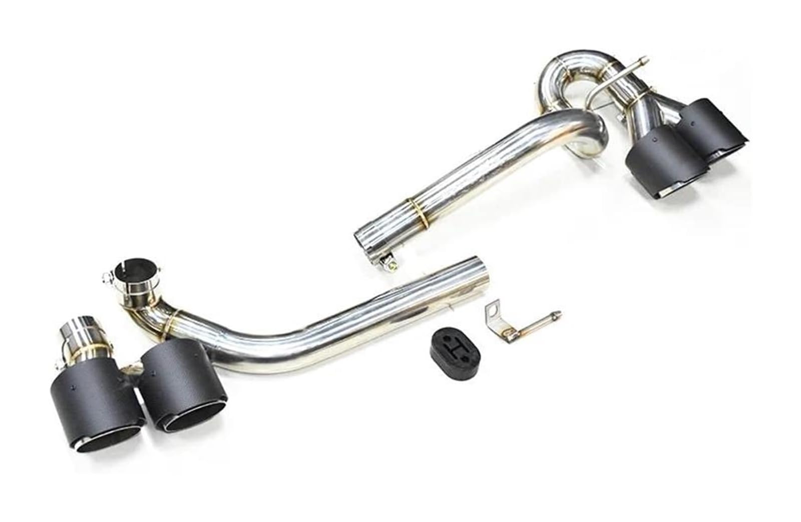 Auspuffblende Für B&MW Für E60 523i 520i 2006 2007 2008 2009 2010 2011 Geändert Für M5 Quad Stoßstange Edelstahl Auto Auspuff Tipp Schalldämpfer(Square) von FAHBSTR
