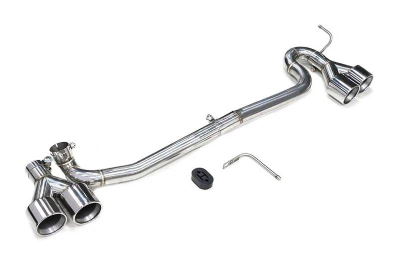 Auspuffblende Für B&MW Für F10 F11 520i 523i 525i 528i 530i Geändert Für M5 Quad Auspuff Tipp Rohr Stoßstange Schalldämpfer(Silber) von FAHBSTR
