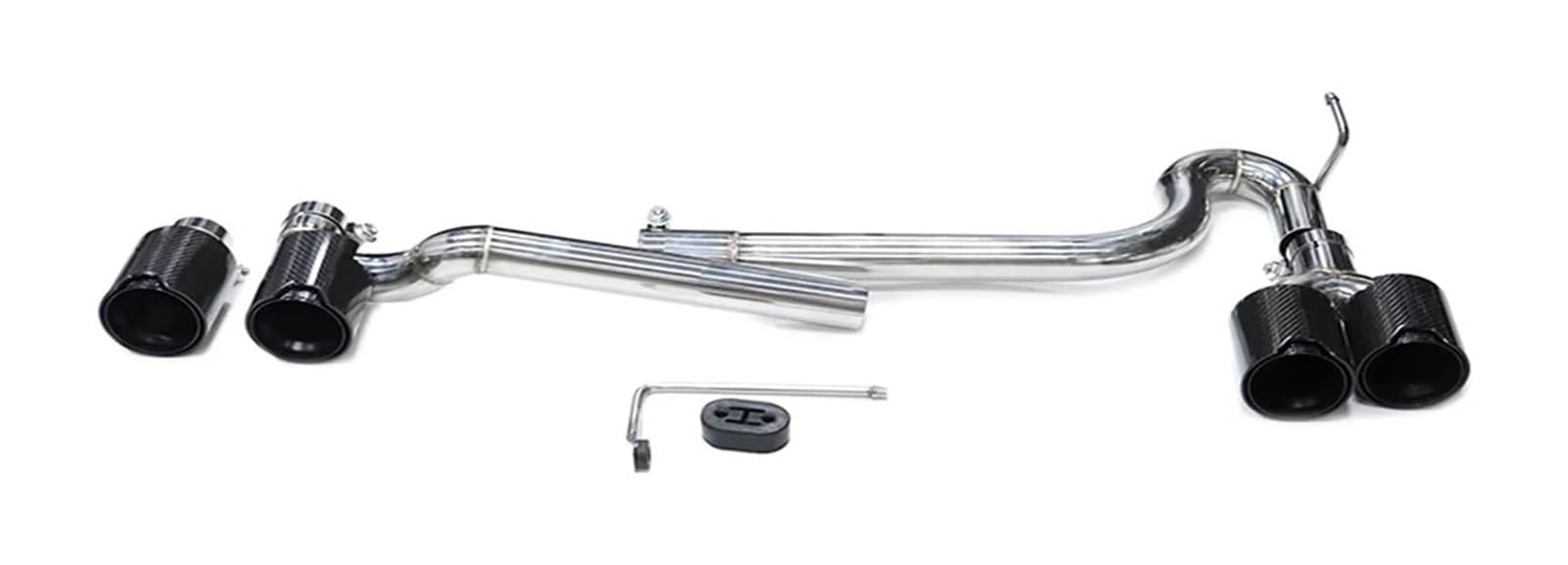 Auspuffblende Für B&MW Für F10 F11 520i 525i 530i Up Für G30 G31 Für M5 Quad Auto Auspuffblende Carbon Fiber Schalldämpfer Endrohr System Düse(Carbon B) von FAHBSTR