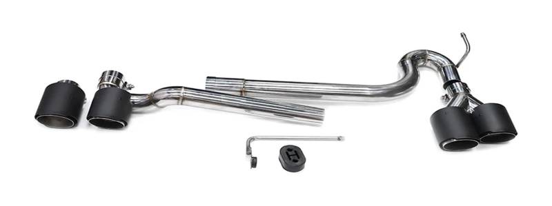Auspuffblende Für B&MW Für F10 F11 520i 525i 530i Up Für G30 G31 Für M5 Quad Auto Auspuffblende Carbon Fiber Schalldämpfer Endrohr System Düse(Carbon a) von FAHBSTR