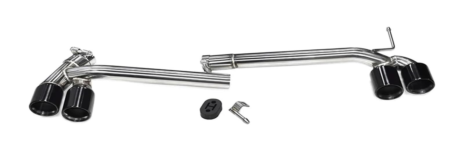 Auspuffblende Für B&MW Für F30 F31 318i F32 420i 418i 2013 2014 2015 2016 Quad Auto Auspuffblende Endrohr Carbon Schalldämpfersystem(Schwarz) von FAHBSTR