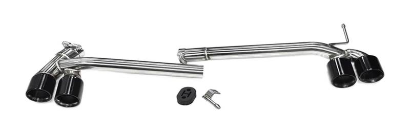 Auspuffblende Für B&MW Für F30 F31 318i F32 420i 418i 2013 2014 2015 2016 Quad Auto Auspuffblende Endrohr Carbon Schalldämpfersystem(Schwarz) von FAHBSTR