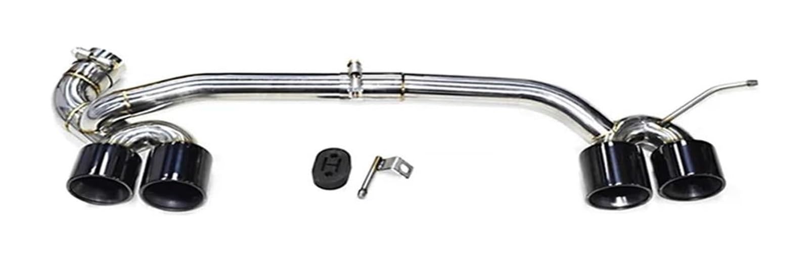 Auspuffblende Für B&MW Für F30 F31 320i 318i 2013-2016 Upgrade Für M3 Quad Auto Auspuff Tipp Endrohr Stoßstange Carbon Fiber System(Schwarz) von FAHBSTR