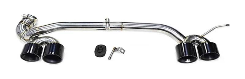 Auspuffblende Für B&MW Für F30 F31 320i 318i 2013-2016 Upgrade Für M3 Quad Auto Auspuff Tipp Endrohr Stoßstange Carbon Fiber System(Schwarz) von FAHBSTR