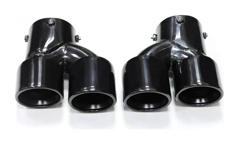 Auspuffblende Für B&MW Für G23 Für M440i G20 G21 Für M340i G42 Für M240i 2021 2022 Carbon Fiber Endrohr Dual System Düse Schalldämpfer(Schwarz) von FAHBSTR