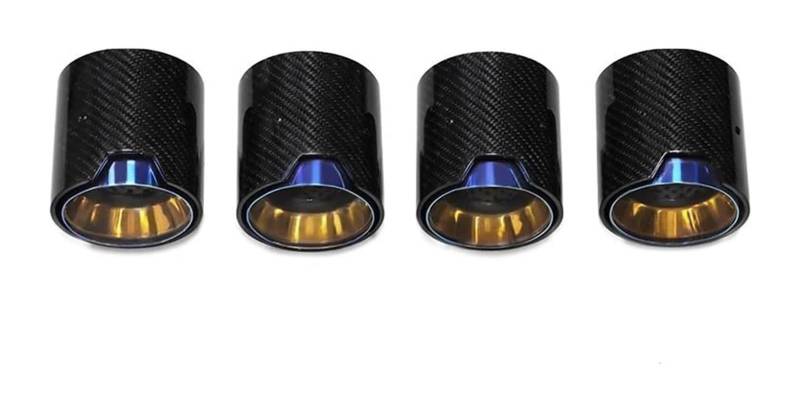 Auspuffblende Für B&MW Für M2 F87 Für M3 F80 Für M4 F82 F83 Autoschalldämpfer-Endrohr-Upgrade Spezielles Auspuffspitzensystem Aus Kohlefaser(Carbon C) von FAHBSTR