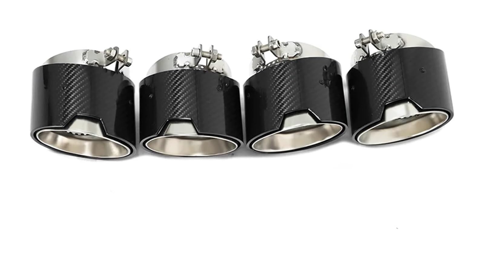 Auspuffblende Für B&MW Für X3M X4M F97 F98 Auto Carbon Fiber Auspuffrohr Direkt Stecker Schalldämpfer Spitze Düse Schwanz 4 Stücke(Matte) von FAHBSTR