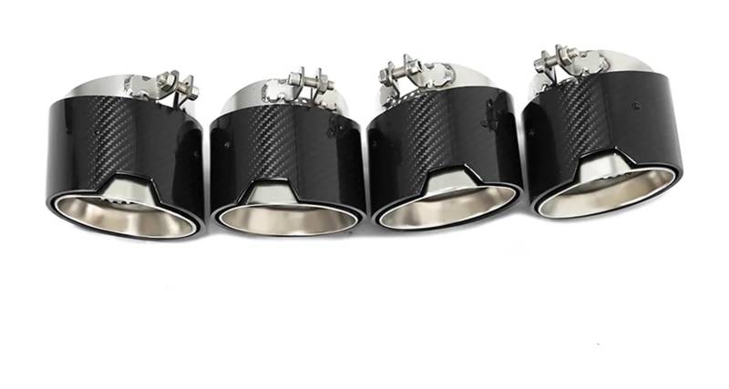 Auspuffblende Für B&MW Für X3M X4M F97 F98 Auto Carbon Fiber Auspuffrohr Direkt Stecker Schalldämpfer Spitze Düse Schwanz 4 Stücke(Matte) von FAHBSTR