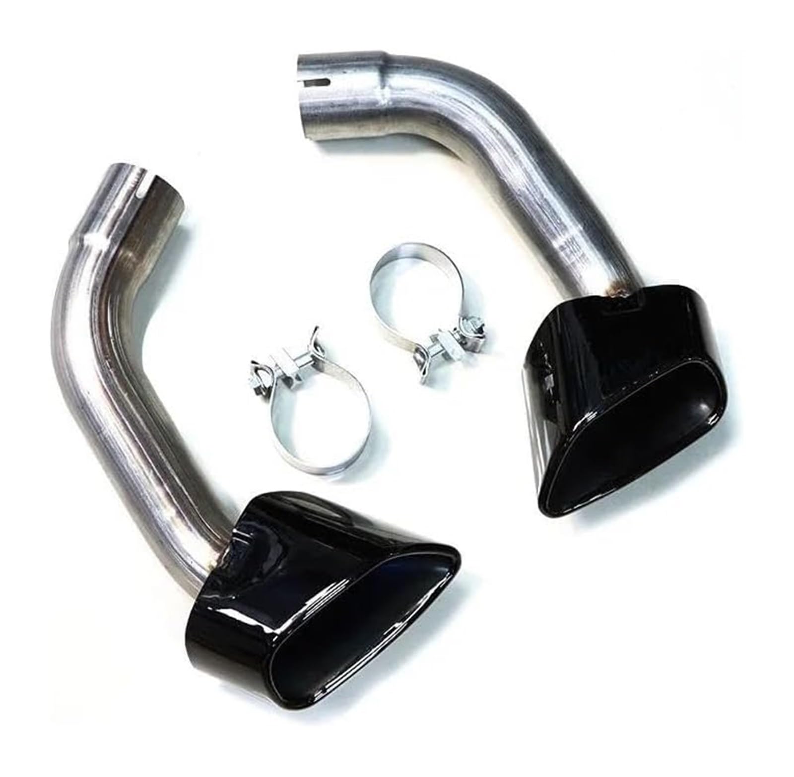 Auspuffblende Für B&MW Für X5 E70 V8 2007 2008 2009 2010 Auto Auspuffrohr 304 Edelstahl Schalldämpfer Enddüse Ende 1 Paar(Black Exhaust) von FAHBSTR