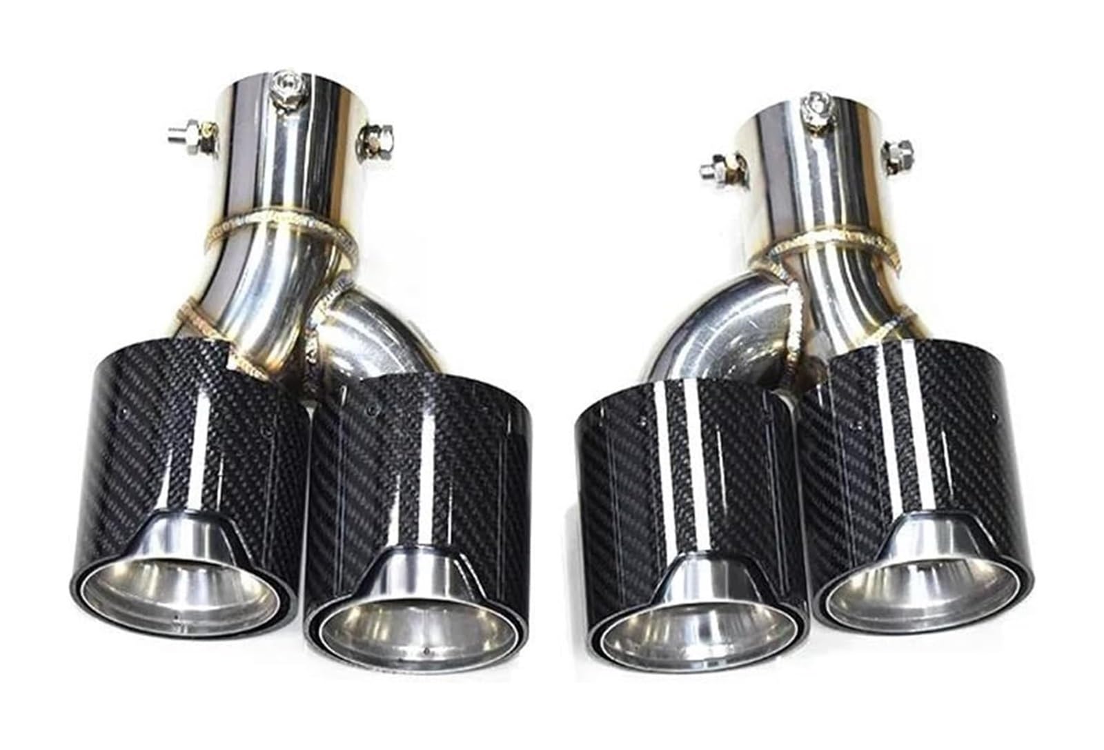 Auspuffblende Für B&MW G20 G21 320d 330i 325i 2020 2021 2022 2023 2024 Carbon Fiber Auto Auspuffrohr Schalldämpfer Spitze Schwanz 63mm Düse(Carbon Fiber G) von FAHBSTR