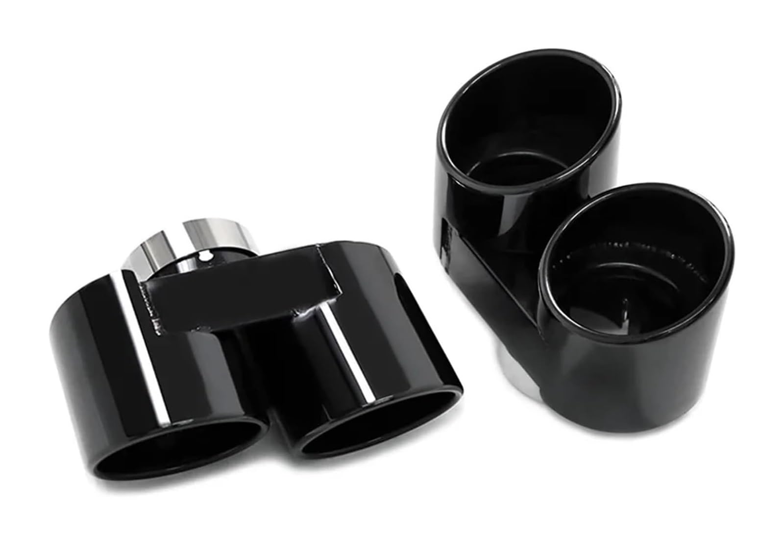 Auspuffblende Für B&MW G20 G21 330i 330d 330e 320i Auto Quad Edelstahl Carbon Fiber Auspuff Spitze Schalldämpfer System Düse Rohr(Black a) von FAHBSTR