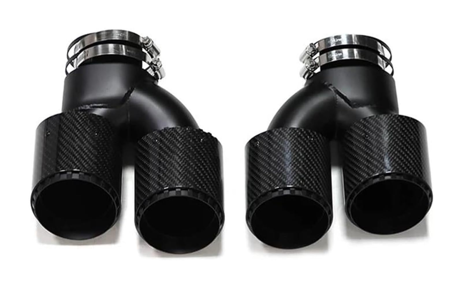 Auspuffblende Für B&MW G22 G23 G26 440i 2019+ Auto Carbon Fiber Auspuff Endrohr Edelstahl Schalldämpfer Spitze Düse(Carbon Fiber E) von FAHBSTR