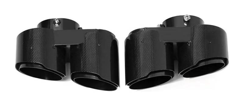 Auspuffblende Für B&MW X5 G05 X6 G06 X7 G07 2019+ Carbon Fiber Auspuff Schalldämpfer Spitze Endrohr System Düse(Carbon Fiber a) von FAHBSTR