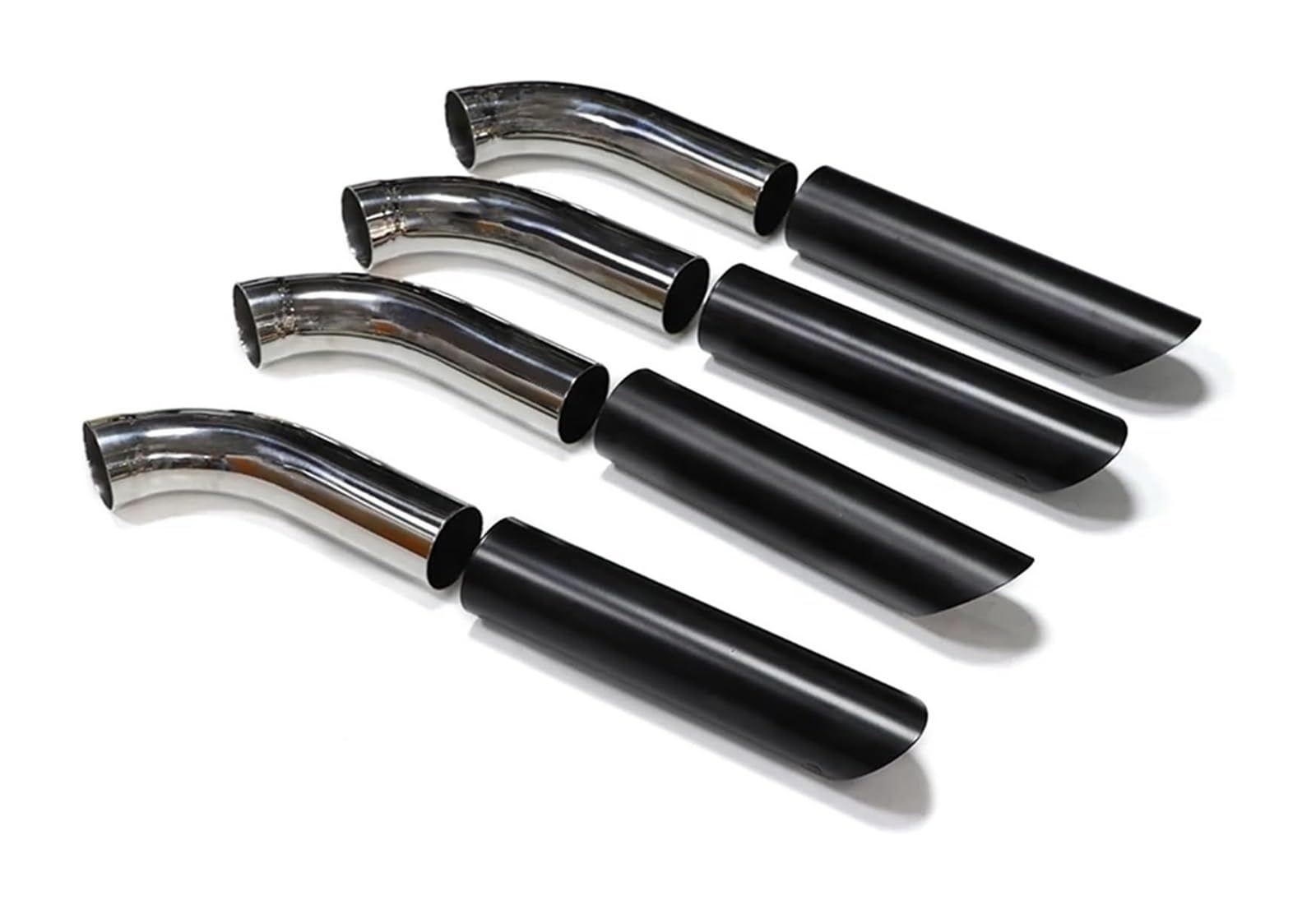 Auspuffblende Für B&enz Für W463 G Klasse G500 G55 G63 76mm Auspuffrohre Endrohr Düse Schalldämpfer Tipps 4PCS(Black B) von FAHBSTR