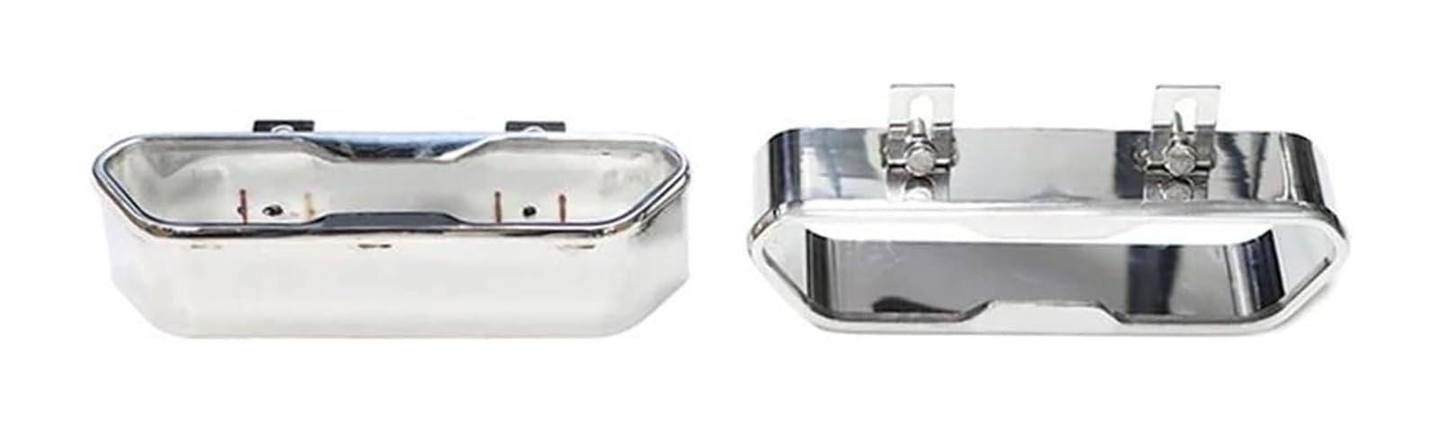 Auspuffblende Für B&enz G-Klasse G63 G500 G55 W463 Auto-Auspuffspitze Schalldämpfer Auspuffanlage Düse Alu-Endrohr 2 Stück(Silber) von FAHBSTR
