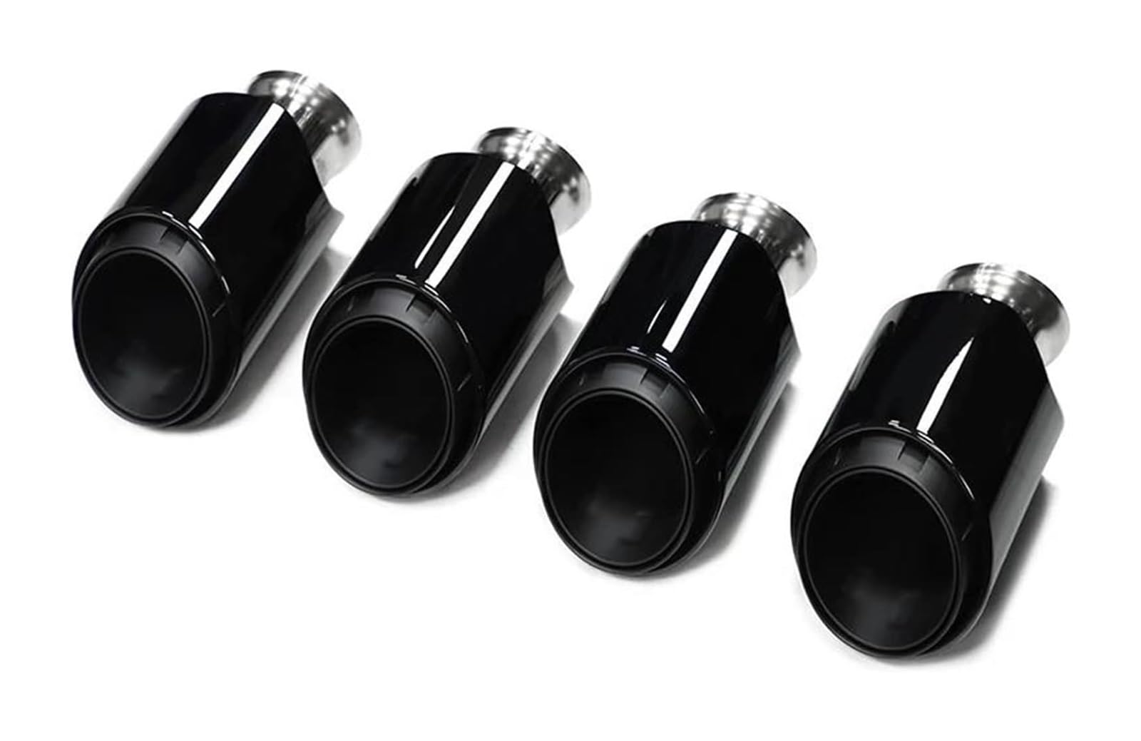 Auspuffblende Für Cayenne 958 2011 2012 2013 2014 Quad Auto Auspuffblende Direkt Schalldämpfer Edelstahl Endrohr Düse 4 Stück(Black a) von FAHBSTR