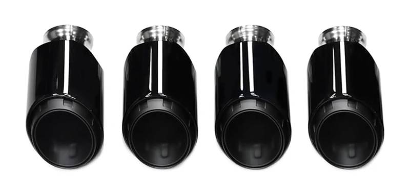 Auspuffblende Für Cayenne Für Turbo 4.8T 2011-2014 Ersatz Schalldämpfer Header Edelstahl Endrohrdüsen Auspuffsystem(Triple Black) von FAHBSTR