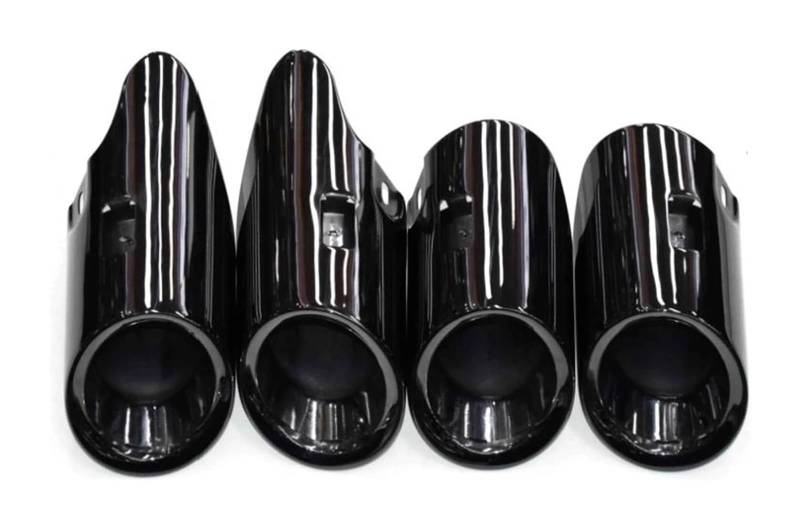 Auspuffblende Für Macan S 2.9T 3.0T 2014 2015 2016 2017-2024 Endrohr Auspuff Edelstahl Schwarz Schalldämpfer Spitze Düsenkopf von FAHBSTR