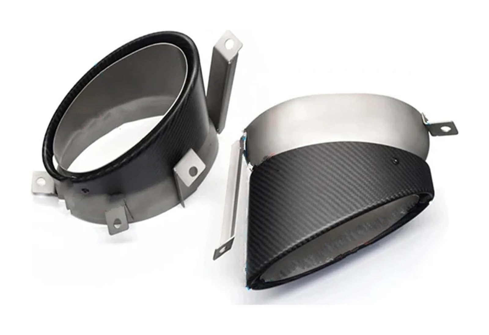 Auspuffblende Für R8 V10 2010 2011 2012 2013 2014 2015 Oval Carbon Fiber Auspuff Tipp Endrohr Schalldämpfer System 1 Paar(Oval Style) von FAHBSTR