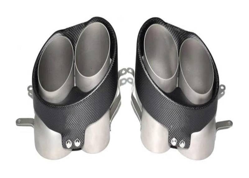 Auspuffblende Für RS6 Für RS7 2012 2013 2014 2015-2018 Auspuffrohr Retrofit Upgrade Carbon Faser Schalldämpfer Spitze Düse Auspuff Kopf(2016-2018 7) von FAHBSTR