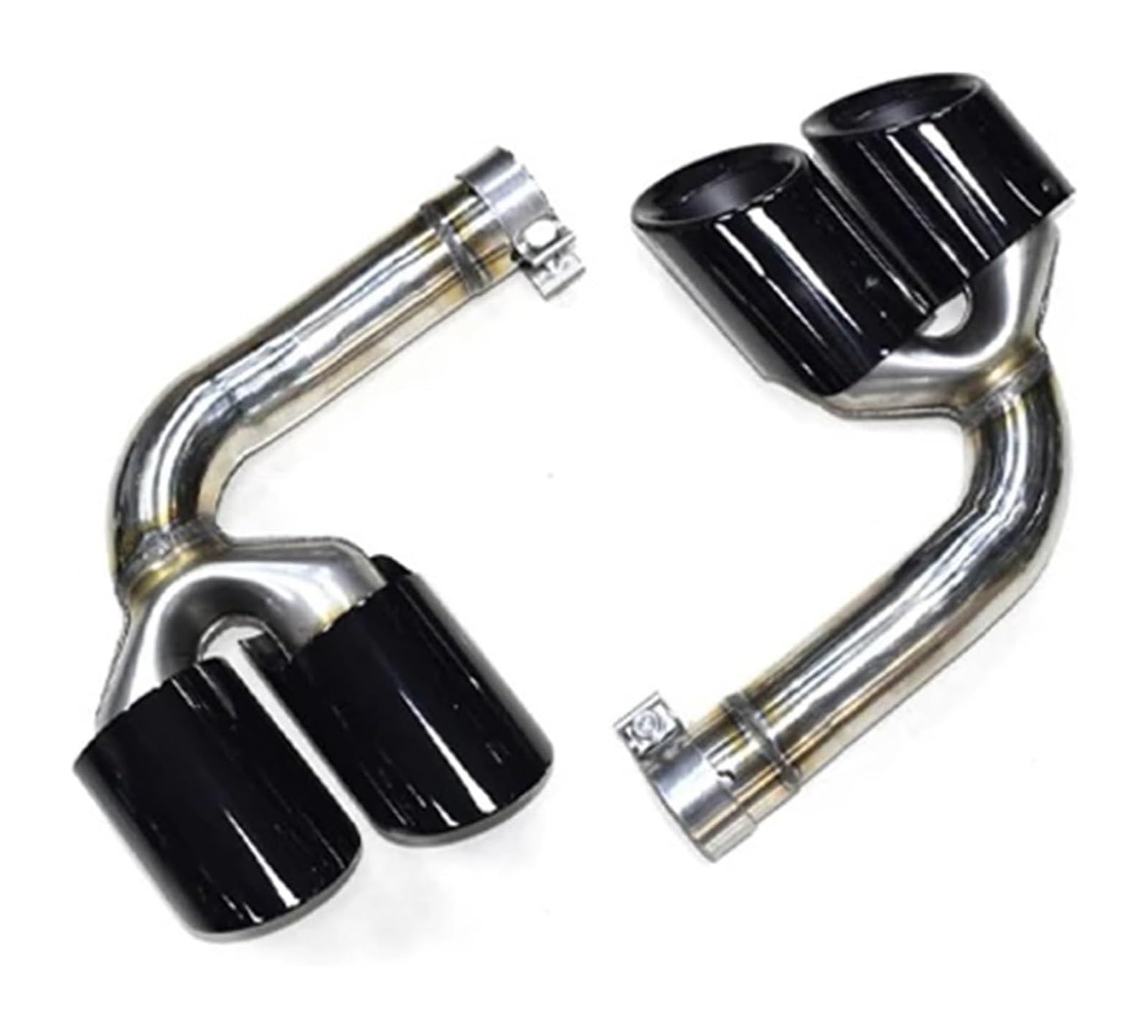 Auspuffblende Für VW Für T&OUAREG 2,0 T 3,0 T 2019 2020 2021 2022 2023 2024 Benzin Auspuffrohr Quad Tail Edelstahl Schalldämpfer Spitze Düse(Style B 3.0t) von FAHBSTR