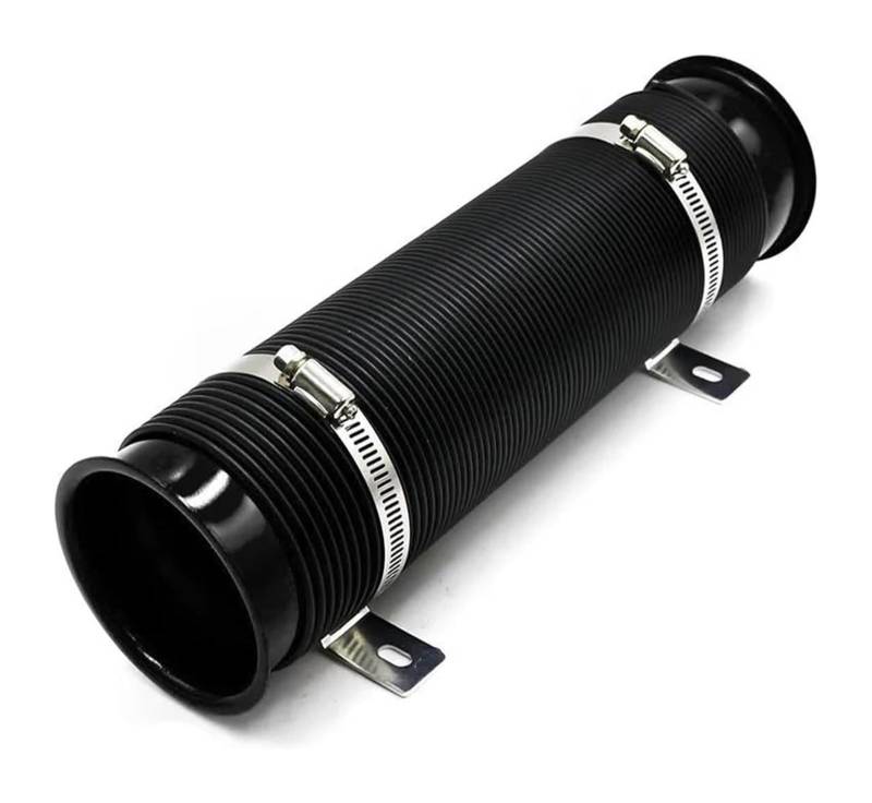 Auto Entlüftungsrohr 76 Mm Erweiterbares Kaltluftansaugset Modifikationszubehör Teleskoprohr Belüftungsrohr Air Box Ansaugschlauch(Schwarz) von FAHBSTR