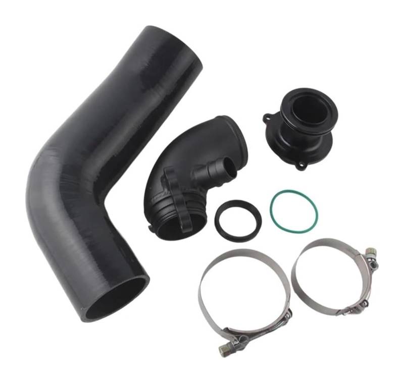 FÜR SEAT FÜR Leon MK3 1,8 T 2,0 T FÜR Cupra 5F 1,8 T 2,0 T Auto Turbo Einlass Outlet Upgrade Rohre Ansaugrohre Turbo Schalldämpfer Air Box Ansaugschlauch(BLACK HOSE C) von FAHBSTR