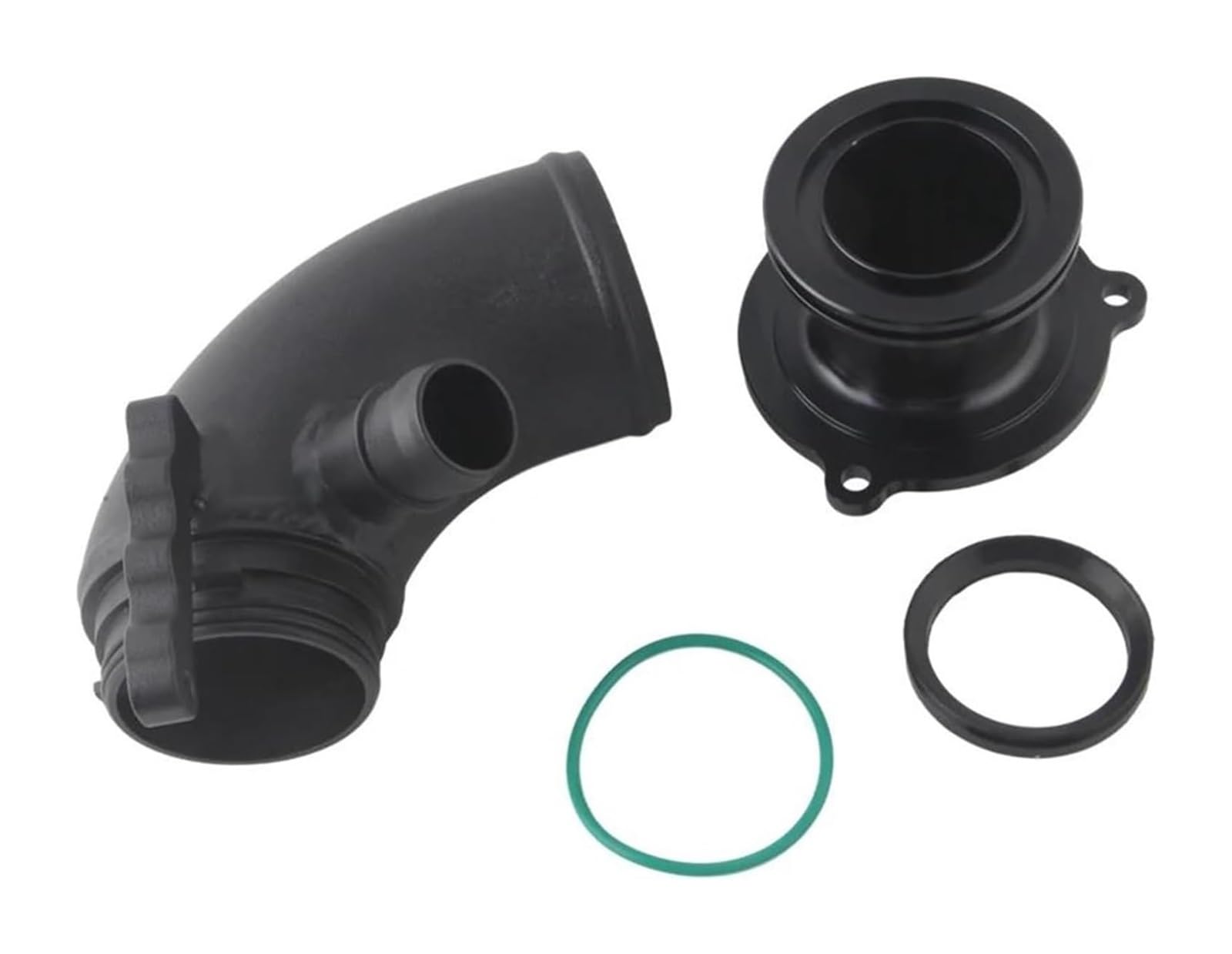 FÜR SEAT FÜR Leon MK3 1,8 T 2,0 T FÜR Cupra 5F 1,8 T 2,0 T Auto Turbo Einlass Outlet Upgrade Rohre Ansaugrohre Turbo Schalldämpfer Air Box Ansaugschlauch(Schwarz) von FAHBSTR