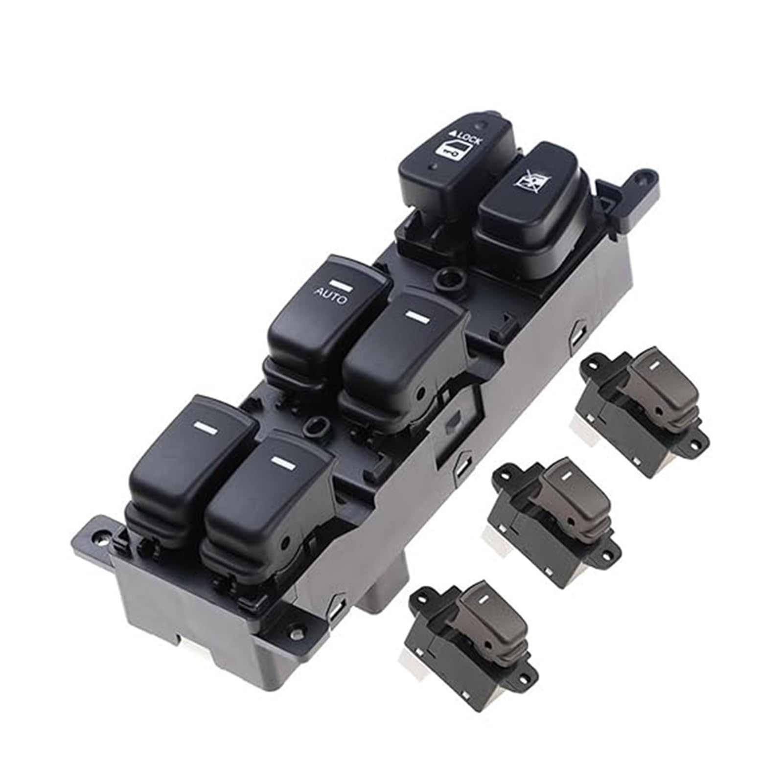 Für 08-10 Für Hyundai NF Für Sonata Auto Fensterheberschalter Linkslenker Haupttaste 93570-3K600 935703K600 93580-3K500 Hauptschalter Für Elektrische Fensterhebe(Button And Switch) von FAHBSTR